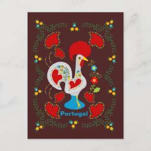 Traditionelles Rathaus von Barcelos in Weiß Postkarte