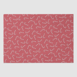 Traditionelles Red Candy Cane Weihnachten Seidenpapier