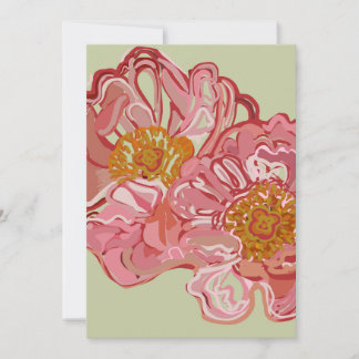 Traditionelles Rosen-Design Einladungskarte Einladung