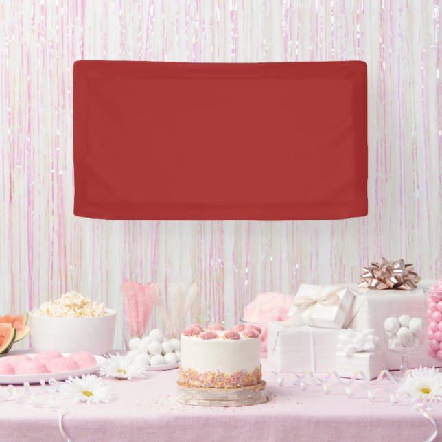 Traditionelles Rot - Banner (Party)