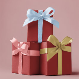 Traditionelles Rot - Papierblätter Geschenkpapier Set