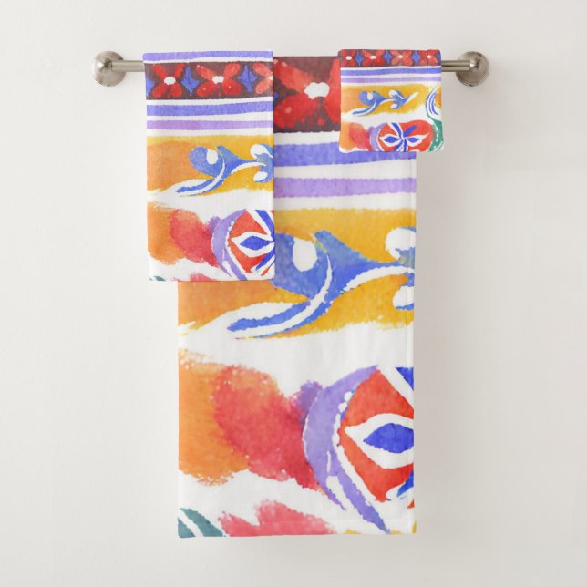 traditionelles rumänisches Dekor Badhandtuch Set (Insitu)