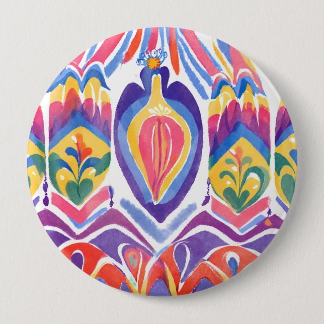traditionelles rumänisches Dekor Button (Vorderseite)