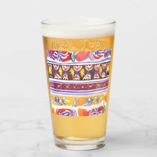 traditionelles rumänisches Dekor Glas