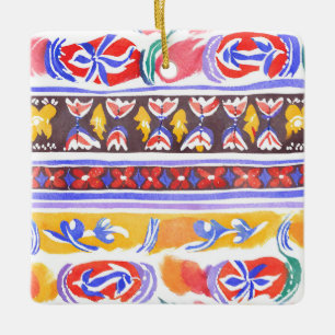 traditionelles rumänisches Dekor Keramikornament