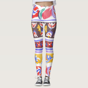 traditionelles rumänisches Dekor Leggings