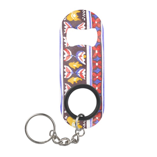 traditionelles rumänisches Dekor Mini Flaschenöffner (Vorderseite)