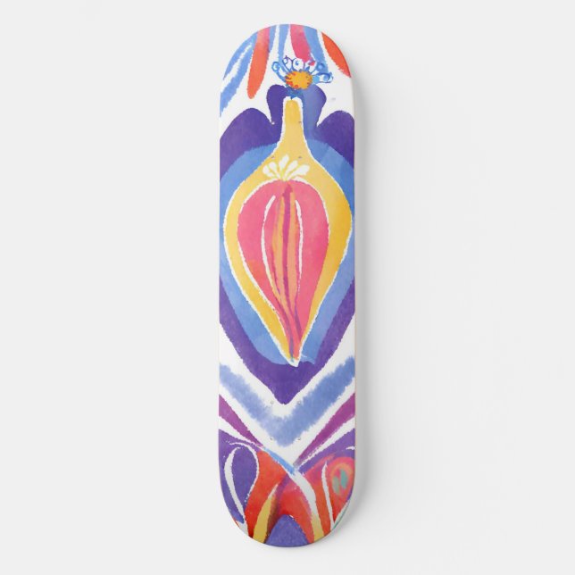 traditionelles rumänisches Dekor Skateboard (Vorderseite)