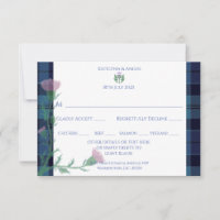 Traditionelles schottisches Tartan Border & Thistl