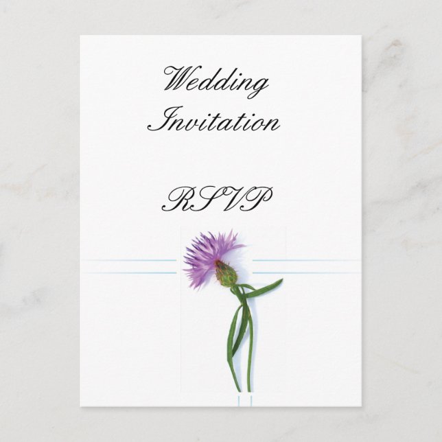 Traditionelles schottisches und keltisches Hochzei Einladungspostkarte (Vorderseite)