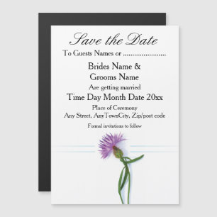 Traditionelles schottisches und keltisches Hochzei Magneteinladung