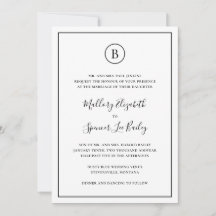 Traditionelles Schwarz und Weiß in einer Hochzeit