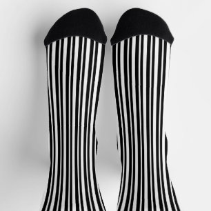Traditionelles Schwarz-Weiß-Muster Socken