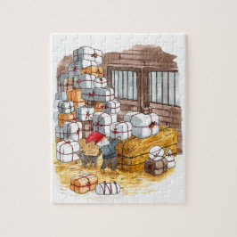 Traditionelles schwedisches Tomten Weihnachtswasse Puzzle