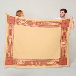 Traditionelles slawisches Kalendermuster Fleecedecke