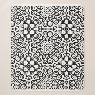 Traditionelles Sonnenblumen-Batikmuster-Ornament Sherpadecke
