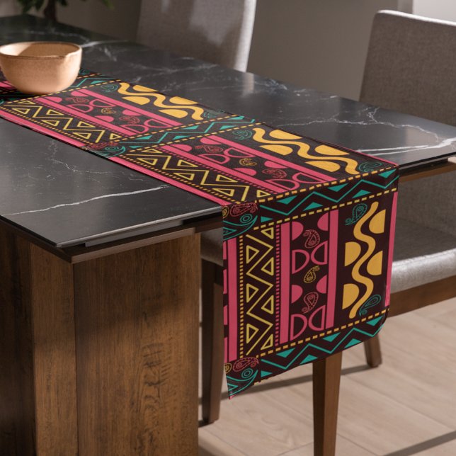 Traditionelles Stammmuster Kurzer Tischläufer (Table runner)