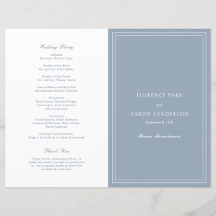 Traditionelles Staubblaues Katholisches Hochzeitsp