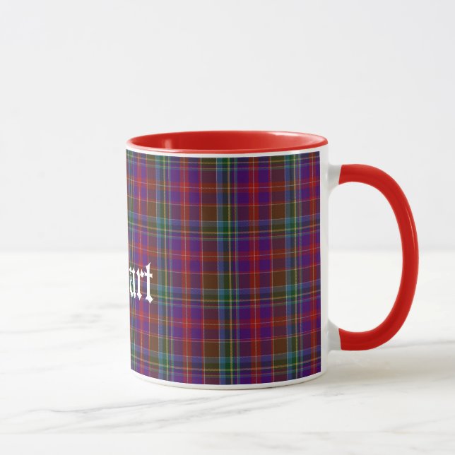 Traditionelles Stuart Tartan Kariert Tasse (Rechts)