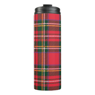Traditionelles Tartan-Karo nahtloses Wallpaper Thermosbecher