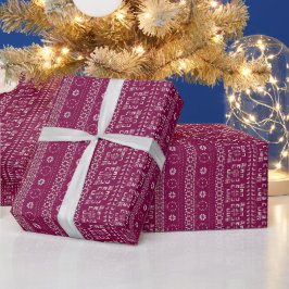 Traditionelles Tatreez-Druck-Verpackungspapier Geschenkpapier