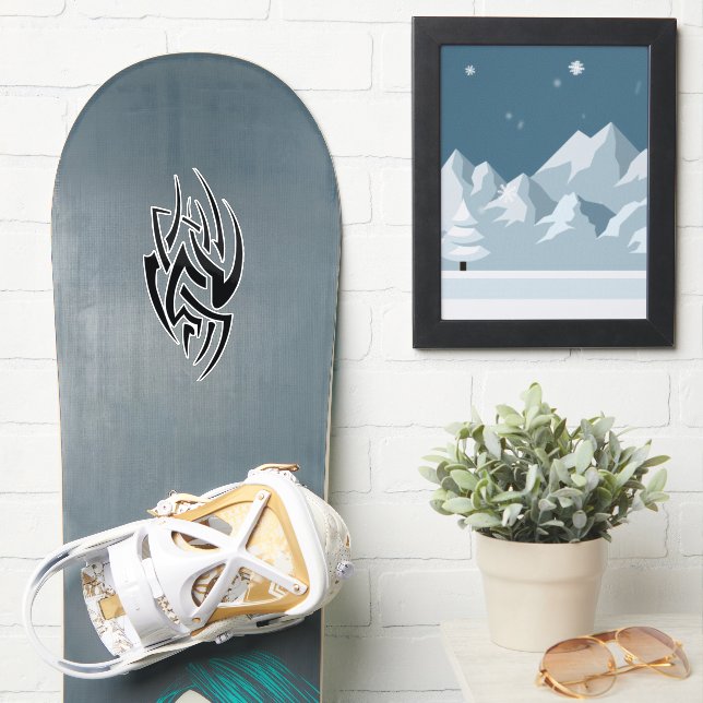 Traditionelles Tattoo-Kunst-Inspired Design Aufkleber (Snowboard)