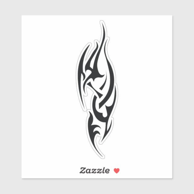 Traditionelles Tattoo-Kunst-Inspiredesign Aufkleber (Blatt)