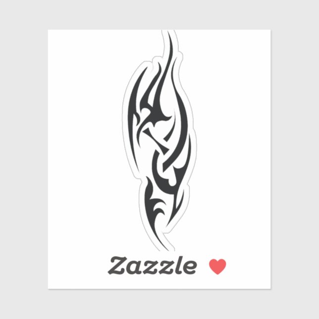 Traditionelles Tattoo-Kunst-Inspiredesign Aufkleber (Blatt)