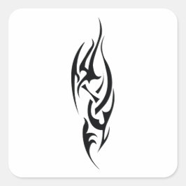 Traditionelles Tattoo-Kunst-Inspiredesign Quadratischer Aufkleber