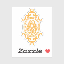 Traditionelles Tattoo-Kunst-inspiriertes Design Aufkleber