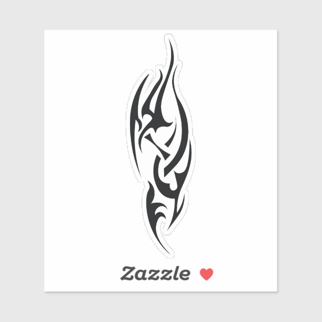 Traditionelles Tattoo-Kunst-inspiriertes Design Aufkleber (Blatt)