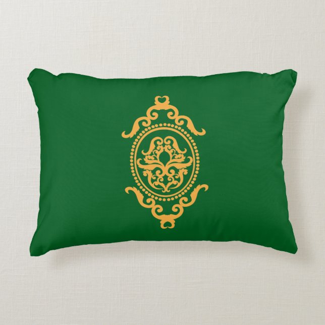 Traditionelles Tattoo-Kunst-inspiriertes Design Dekokissen (Vorderseite)