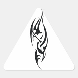 Traditionelles Tattoo-Kunst-inspiriertes Design Dreieckiger Aufkleber