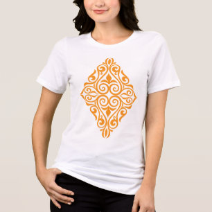 Traditionelles Tattoo-Kunst-inspiriertes Design Tri-Blend Shirt