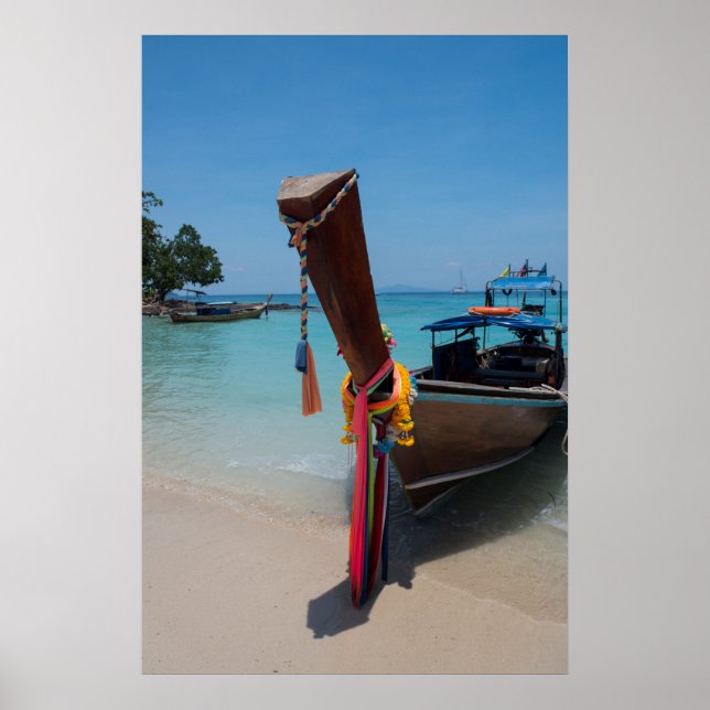 Traditionelles Thai-Boot Poster (Vorne)