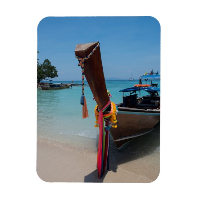 Traditionelles thailändisches Boot Magnet (Vertikal)