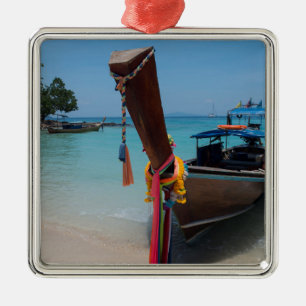Traditionelles thailändisches Boot Ornament Aus Metall