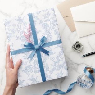 Traditionelles Toile-De-Jouy-Chinoiserie-Muster  Geschenkpapier