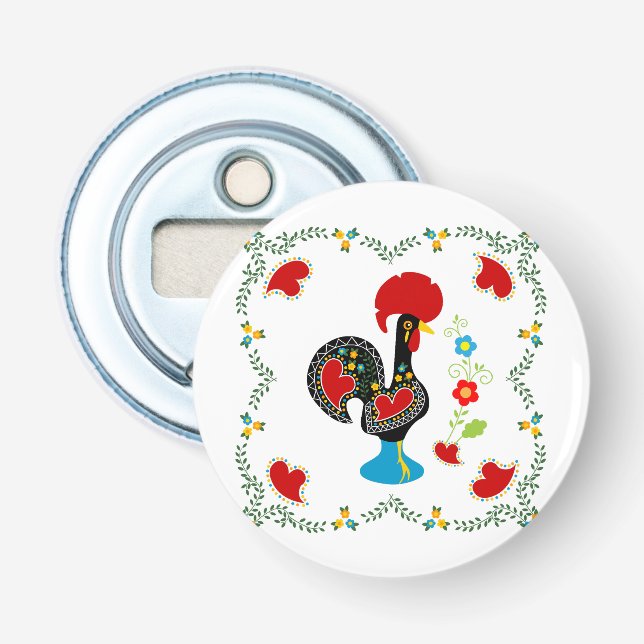 Traditionelles Verzeichnis Portugals in schwarz Flaschenöffner (Vorderseite)