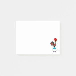 Traditionelles Verzeichnis Portugals in schwarz Post-it Klebezettel