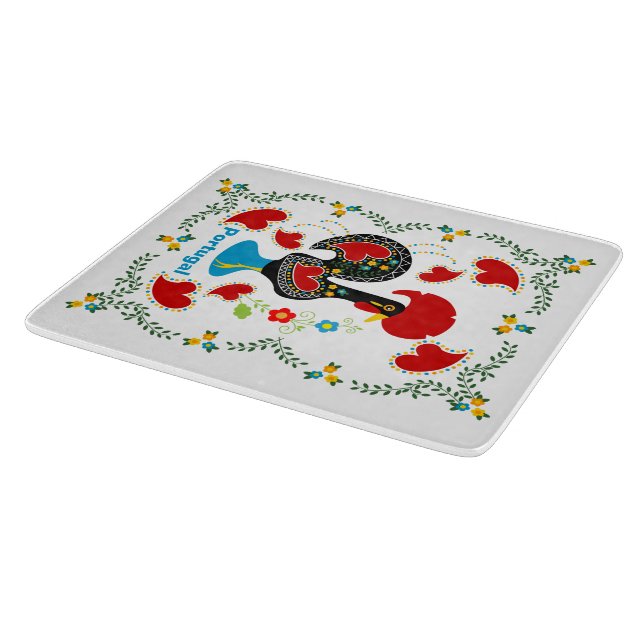 Traditionelles Verzeichnis Portugals in schwarz Schneidebrett (Ecke)