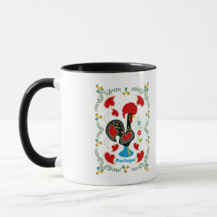 Traditionelles Verzeichnis Portugals in schwarz Tasse
