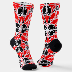 Traditionelles Vintage-Maori-Stammeskunstmuster Socken