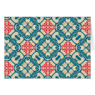 Traditionelles Vintages großes blaues Rot-Gold