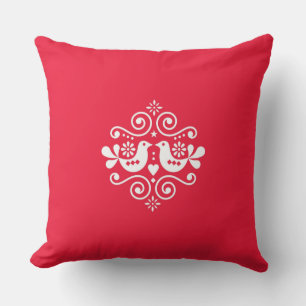 Traditionelles Volkskornament Kissen