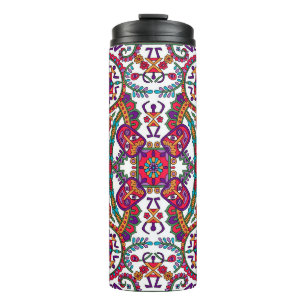 Traditionelles Volkskunst-Designart,ethnisch,hinte Thermosbecher