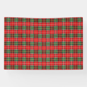 Traditionelles Weihnachts-Karomuster Banner