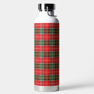 Traditionelles Weihnachts-Karomuster Trinkflasche