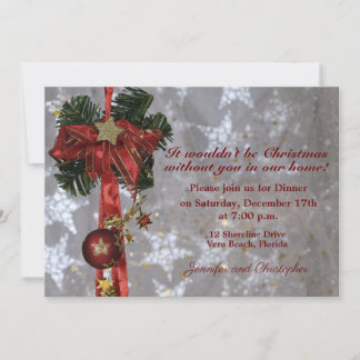 Traditionelles Weihnachtsausstellungsessen Einladung
