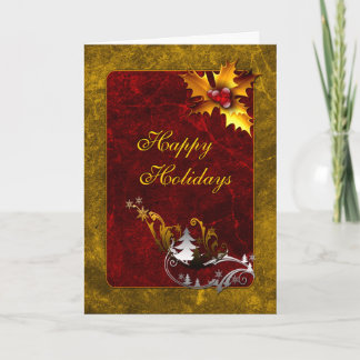 Traditionelles Weihnachtsdesign Feiertagskarte